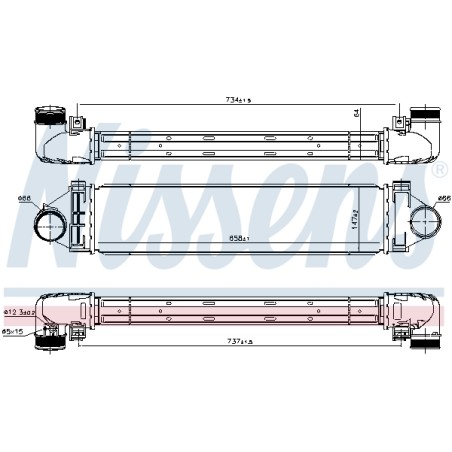 Intercooler Echangeur Radiateur Pour Ford Galaxy Mondeo IV S-Max 6G919L440HA