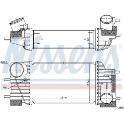 Intercooler Echangeur Radiateur Pour Nissan Juke Van 144611KC0A 144611KC0B
