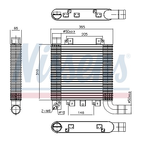 Intercooler Echangeur Radiateur Pour Hyundai Santa Fé II II/SUV 2827127800