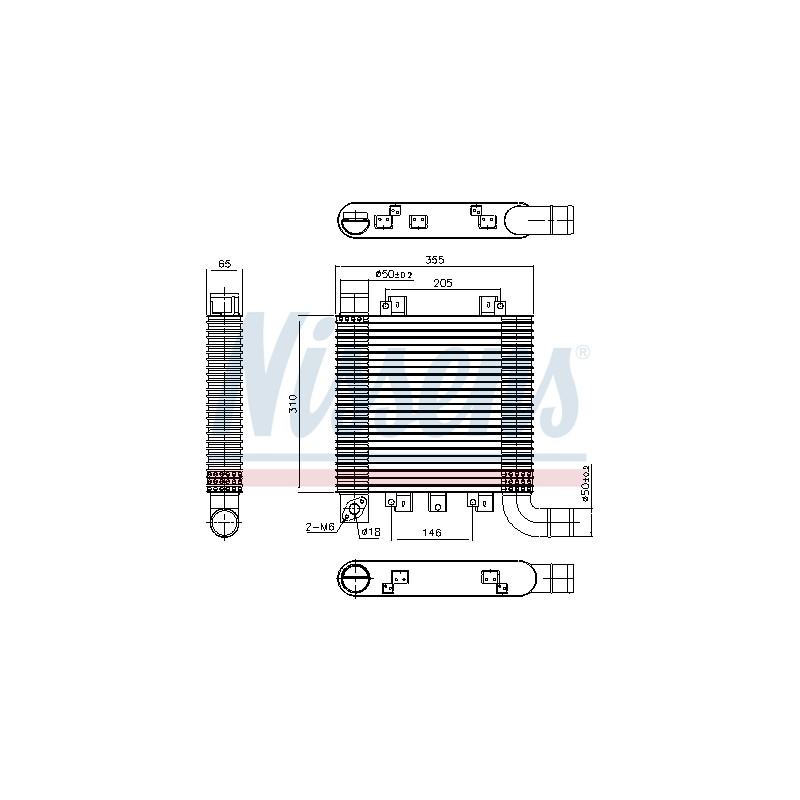 Intercooler Echangeur Radiateur Pour Hyundai Santa Fé II II/SUV 2827127800