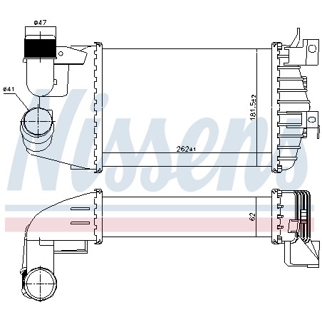 Intercooler Echangeur Radiateur Pour Opel Astra H Zafira B Family Vauxhall