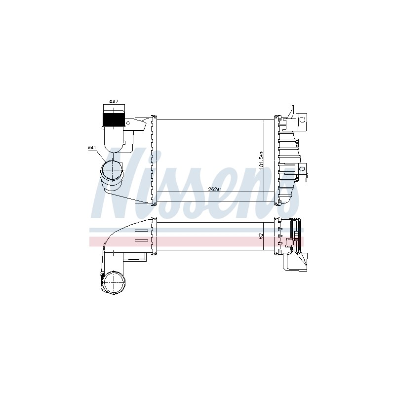 Intercooler Echangeur Radiateur Pour Opel Astra H Zafira B Family Vauxhall