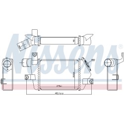Intercooler Echangeur Radiateur Pour Mitsubishi L200/Triton MN135001