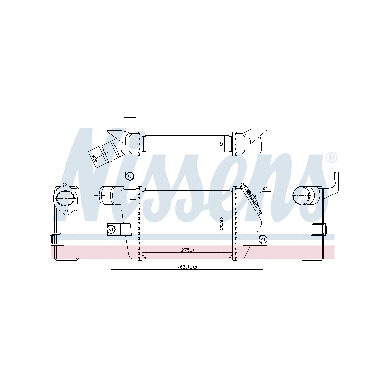 Intercooler Echangeur Radiateur Pour Mitsubishi L200/Triton MN135001