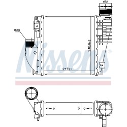 Intercooler Echangeur Radiateur Pour Peugeot Opel Fiat Toyota 3637170 9675627980