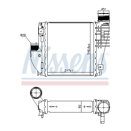 Intercooler Echangeur Radiateur Pour Peugeot Opel Fiat Toyota 3637170 9675627980