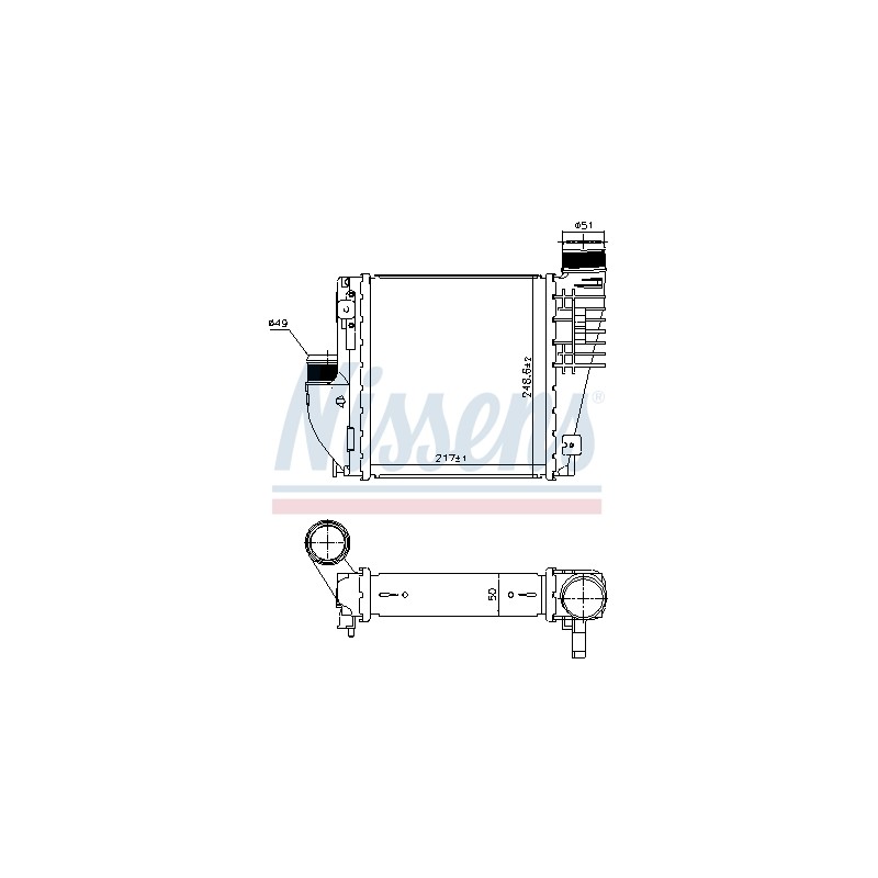 Intercooler Echangeur Radiateur Pour Peugeot Opel Fiat Toyota 3637170 9675627980