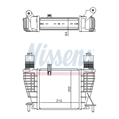 Intercooler Echangeur Radiateur Pour Renault Clio III Modus Nissan Note Van