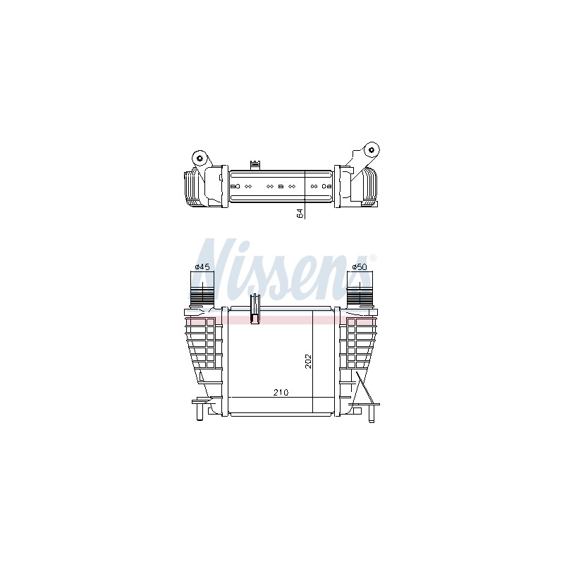 Intercooler Echangeur Radiateur Pour Renault Clio III Modus Nissan Note Van