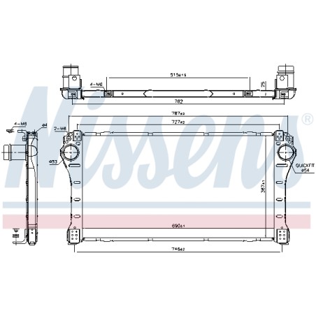 Intercooler Echangeur Radiateur Pour Toyota Auris Avensis Corolla 17940-0R040