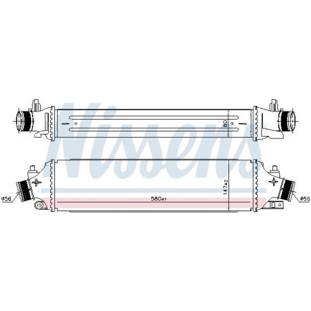 Intercooler Echangeur Radiateur Pour Alfa Romeo Giulietta -