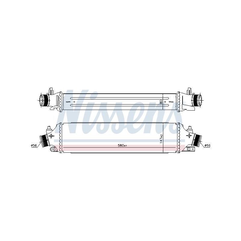 Intercooler Echangeur Radiateur Pour Alfa Romeo Giulietta -