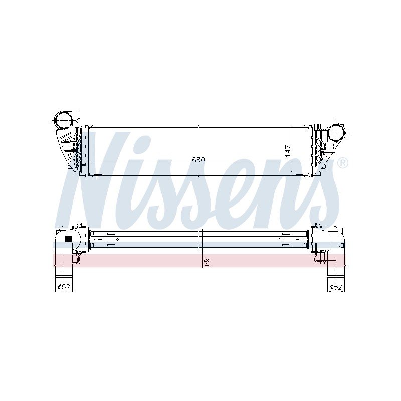 Intercooler Echangeur Radiateur Pour Renault Espace IV Laguna II 8200292773