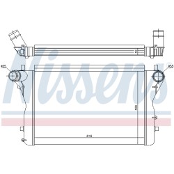 Intercooler Echangeur Radiateur Pour Audi A3 TT 1K0.145.803P