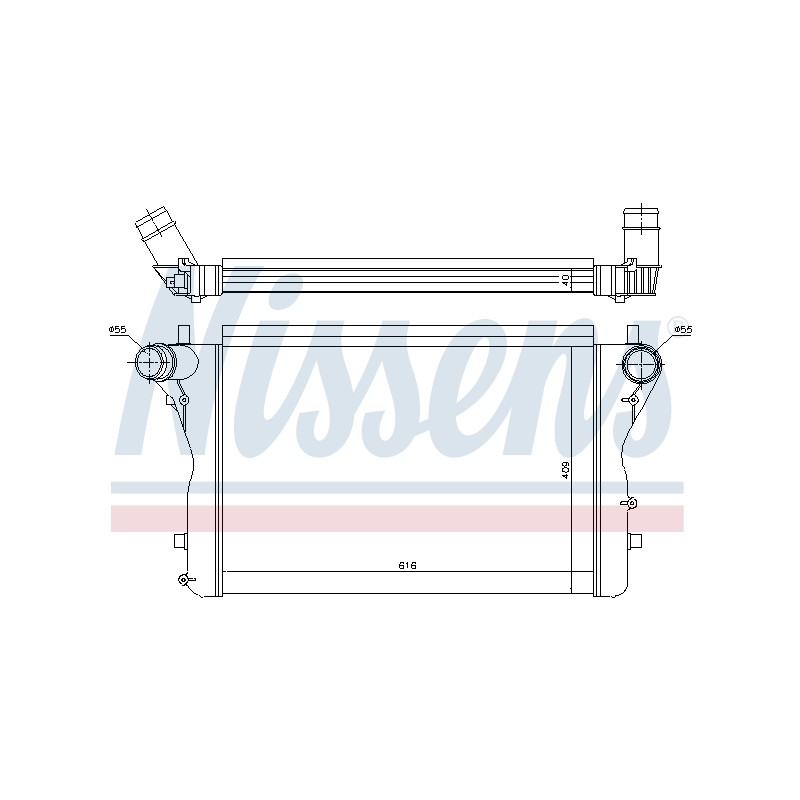 Intercooler Echangeur Radiateur Pour Audi A3 TT 1K0.145.803P