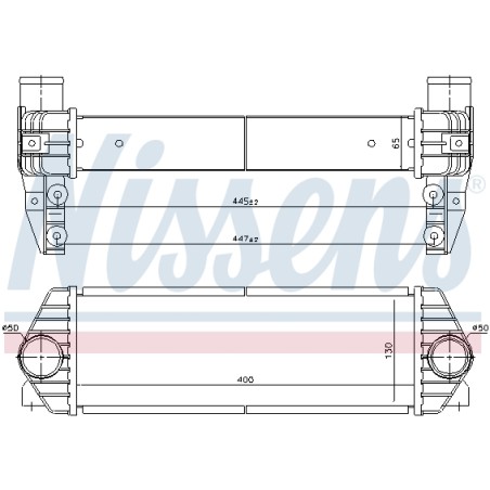 Intercooler Echangeur Radiateur Pour Ford Tourneo Transit 7T169L440AD