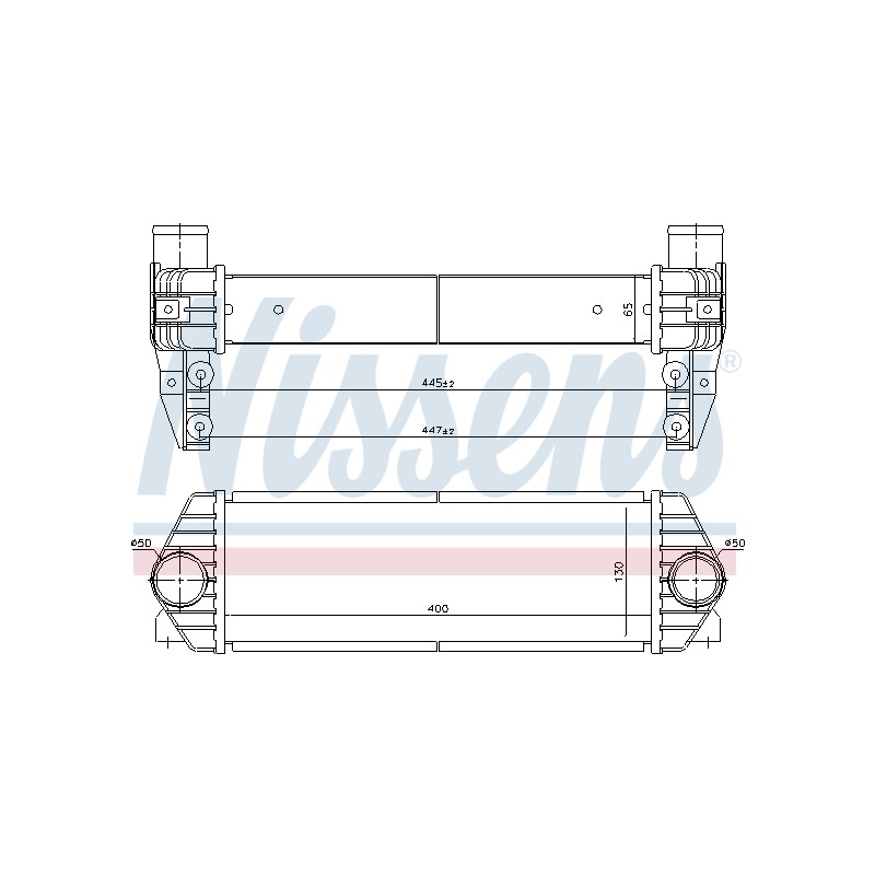 Intercooler Echangeur Radiateur Pour Ford Tourneo Transit 7T169L440AD