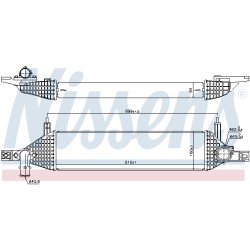 Intercooler Echangeur Radiateur Pour Nissan Qashqai +2 I Van 14461-BB50A