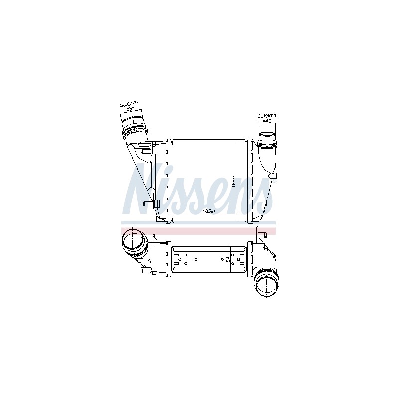 Intercooler Echangeur Radiateur Pour Renault Twingo II 144613211R