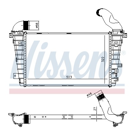 Intercooler Echangeur Radiateur Pour Opel Zafira B Family Vauxhall Zafira (B)