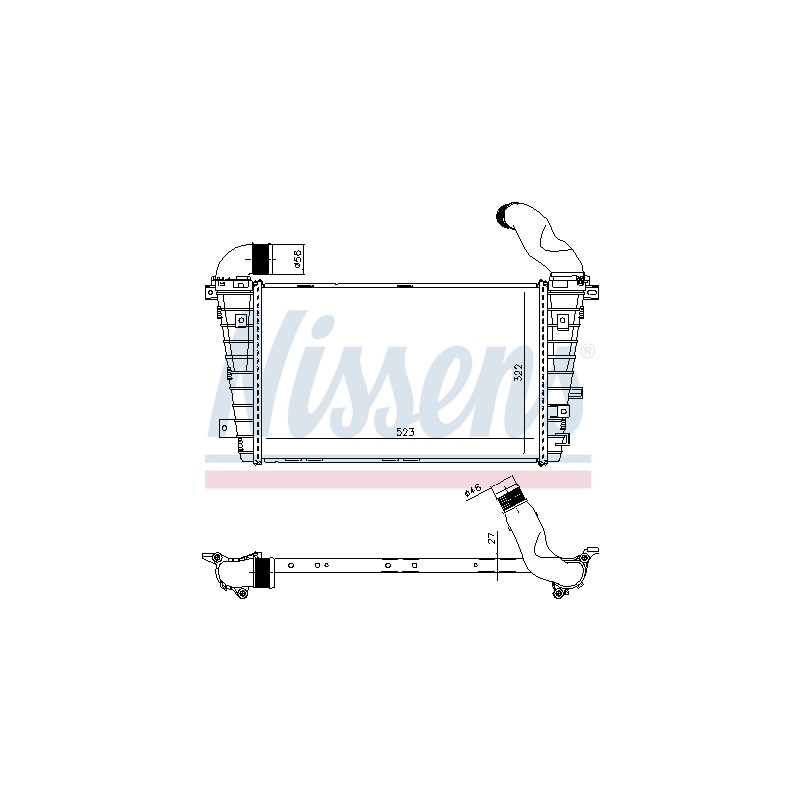 Intercooler Echangeur Radiateur Pour Opel Zafira B Family Vauxhall Zafira (B)