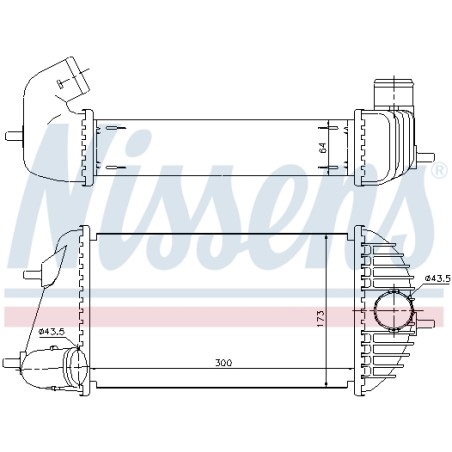 Intercooler Echangeur Radiateur Pour Suzuki Swift IV 1362068L50 1362068L51