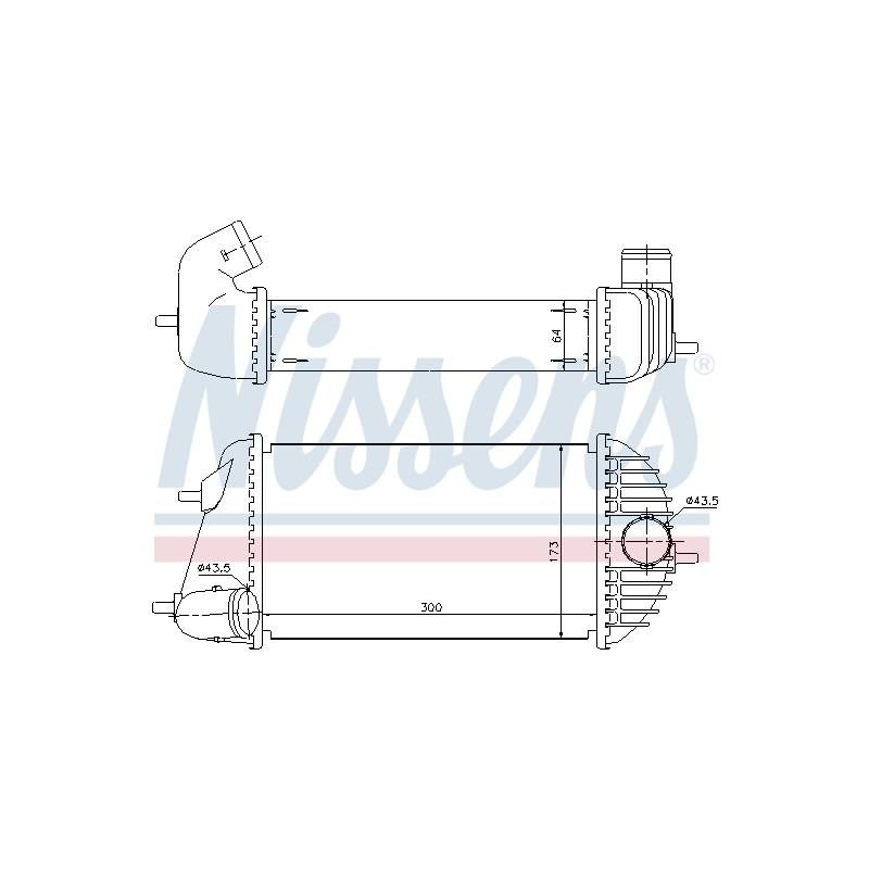 Intercooler Echangeur Radiateur Pour Suzuki Swift IV 1362068L50 1362068L51