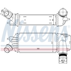 Intercooler Echangeur Radiateur Pour Peugeot 807 Fiat Toyota Citroën 0384P2