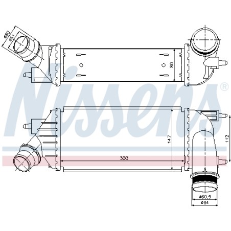 Intercooler Echangeur Radiateur Pour Peugeot 807 Fiat Toyota Citroën 0384P2