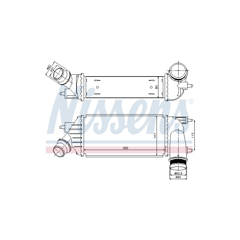 Intercooler Echangeur Radiateur Pour Peugeot 807 Fiat Toyota Citroën 0384P2