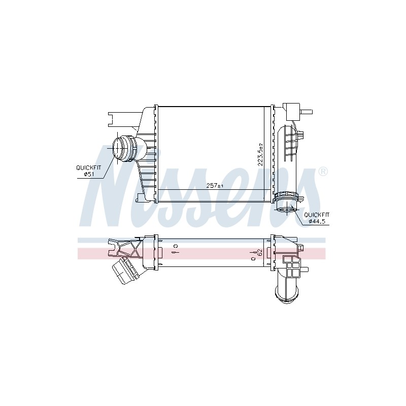 Intercooler Echangeur Radiateur Pour Renault Captur I Clio IV Dacia Duster