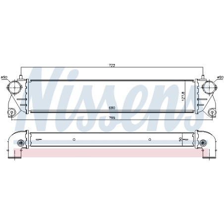 Intercooler Echangeur Radiateur Pour Fiat Sedici Suzuki SX4 13620-79J50