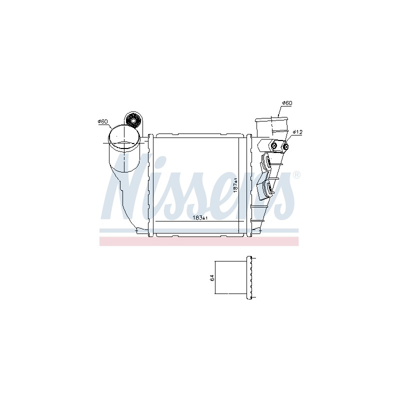 Intercooler Echangeur Radiateur Pour VW Audi Seat Skoda 1J0.145.803T 1J0145803S