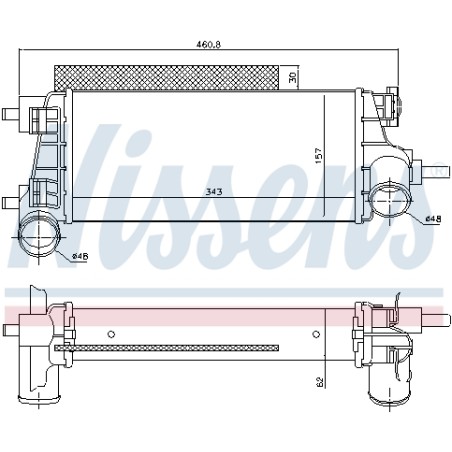 Intercooler Echangeur Radiateur Pour Ford C-Max II Focus III Grand 2026747