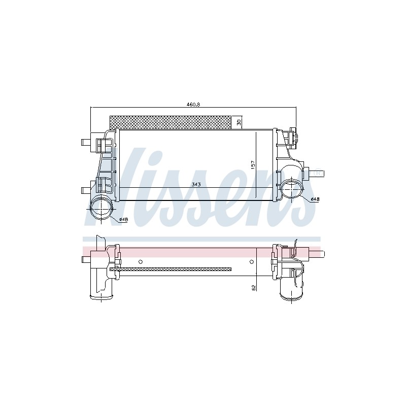 Intercooler Echangeur Radiateur Pour Ford C-Max II Focus III Grand 2026747