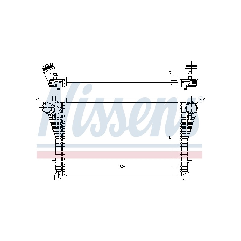 Intercooler Echangeur Radiateur Pour VW Audi Seat Skoda 5Q0145803AE 5Q0145803AD