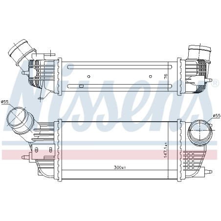 Intercooler Echangeur Radiateur Pour Peugeot 407 508 I Citroën C5 III