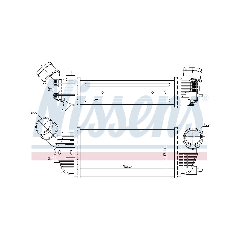 Intercooler Echangeur Radiateur Pour Peugeot 407 508 I Citroën C5 III