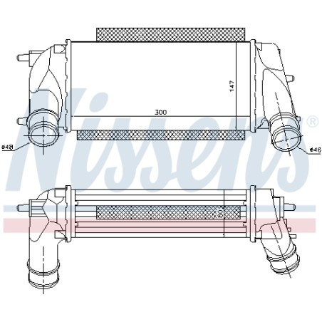 Intercooler Echangeur Radiateur Pour Ford B-Max Ecosport Fiesta VI 1878630