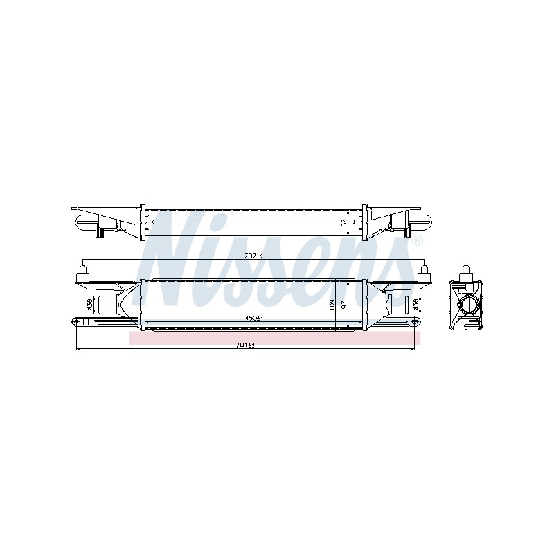 Intercooler Echangeur Radiateur Pour Fiat Grande Punto 55702237