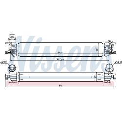 Intercooler Echangeur Radiateur Pour Renault Laguna III Latitude 144610001N