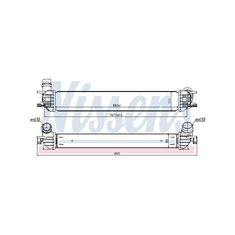 Intercooler Echangeur Radiateur Pour Renault Laguna III Latitude 144610001N