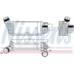 Intercooler Echangeur Radiateur Pour Peugeot Citroën DS 0384.N2 0384P3 0384.P3