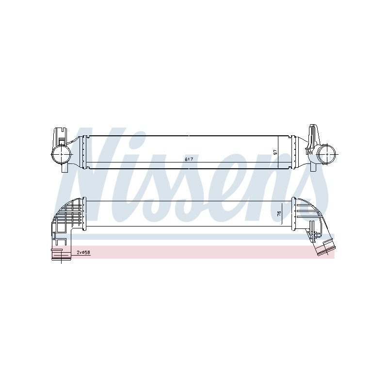 Intercooler Echangeur Radiateur Pour VW Audi Seat Skoda 6R0.145.805F 6R0145805C