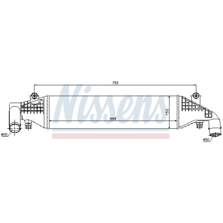 Intercooler Echangeur Radiateur Pour Mazda 3 Y601-13-550A Y601-13-550B