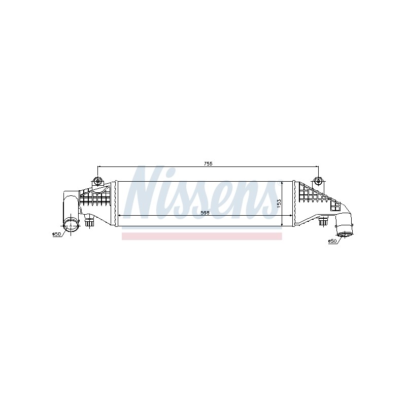 Intercooler Echangeur Radiateur Pour Mazda 3 Y601-13-550A Y601-13-550B