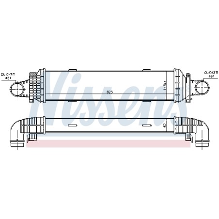 Intercooler Echangeur Radiateur Pour MERCEDES Classe C T-Model E GLK CLS SLK