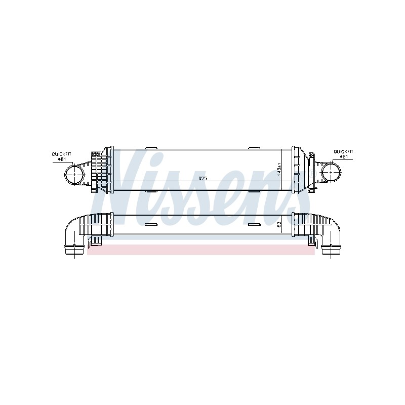 Intercooler Echangeur Radiateur Pour MERCEDES Classe C T-Model E GLK CLS SLK