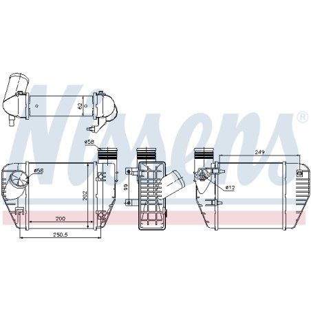 Intercooler Echangeur Radiateur Pour Audi A6 4F0145805R