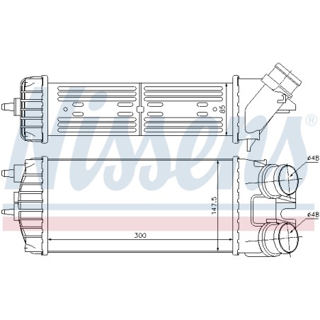 Intercooler Echangeur Radiateur Pour Peugeot Partner Citroën Berlingo